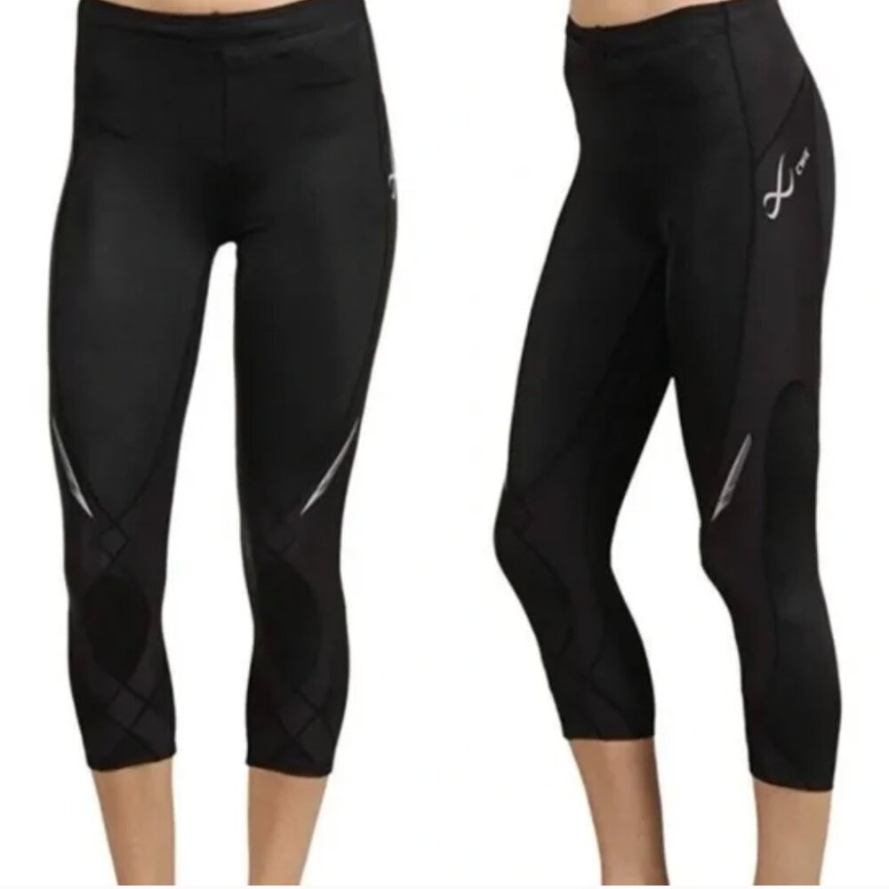 CW-X Women's Stabilyx Joint Support 3/4 Capri Compression Tight Pants